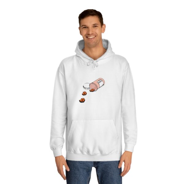 BTC Pill spill Unisex College Hoodie - Image 7