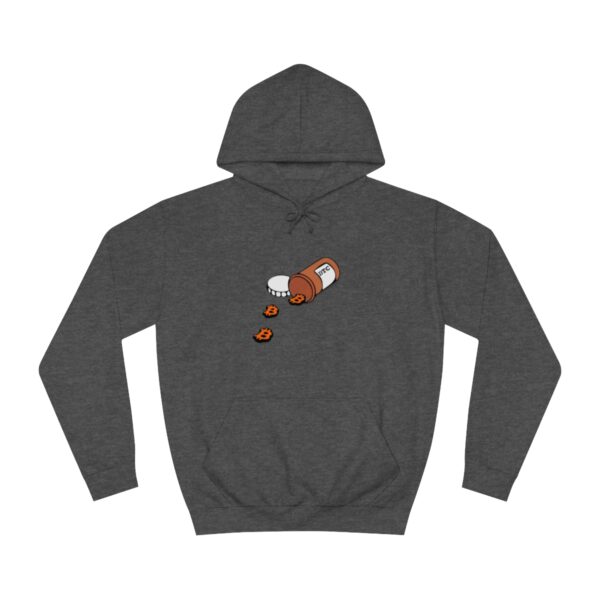 BTC Pill spill Unisex College Hoodie - Image 29