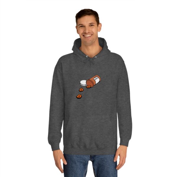 BTC Pill spill Unisex College Hoodie - Image 31