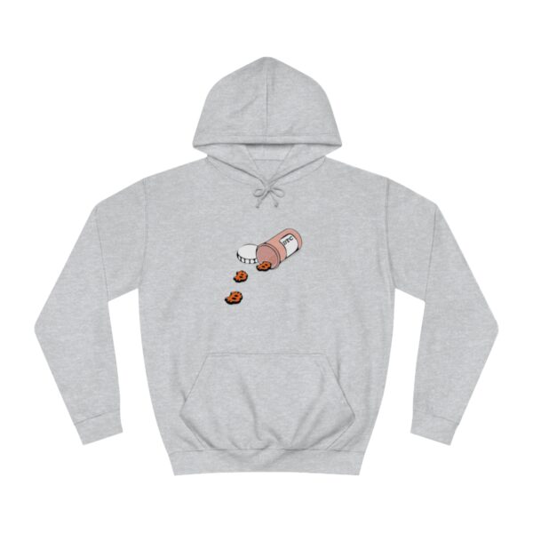 BTC Pill spill Unisex College Hoodie - Image 17