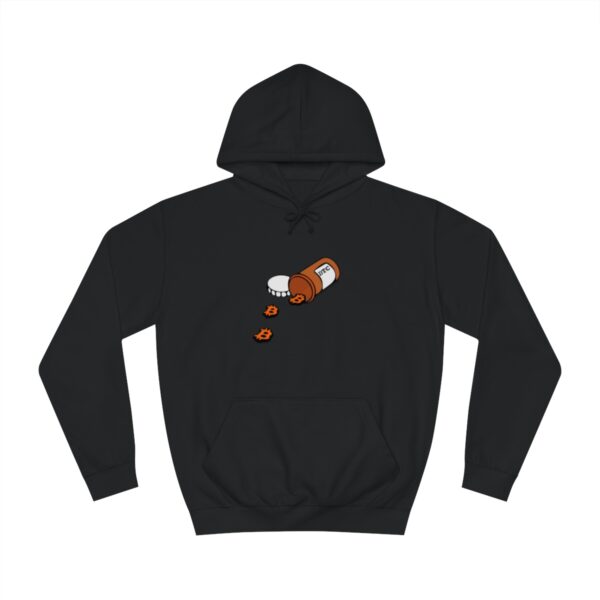 BTC Pill spill Unisex College Hoodie - Image 21