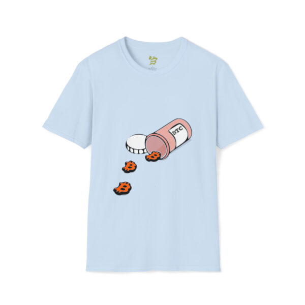 BTC Pill Unisex Softstyle T-Shirt - Image 25