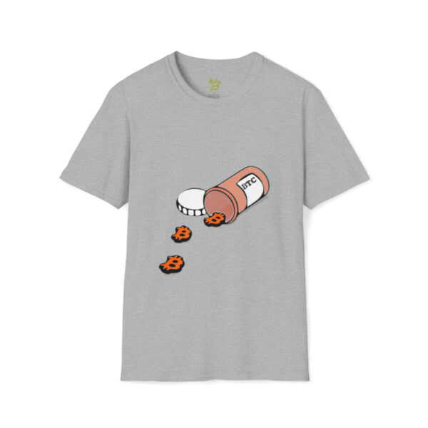 BTC Pill Unisex Softstyle T-Shirt - Image 10