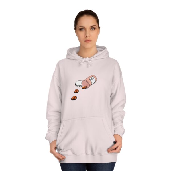 BTC Pill spill Unisex College Hoodie - Image 40