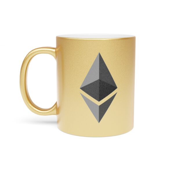 Ethereum Metallic Mug (SilverGold) - Image 7