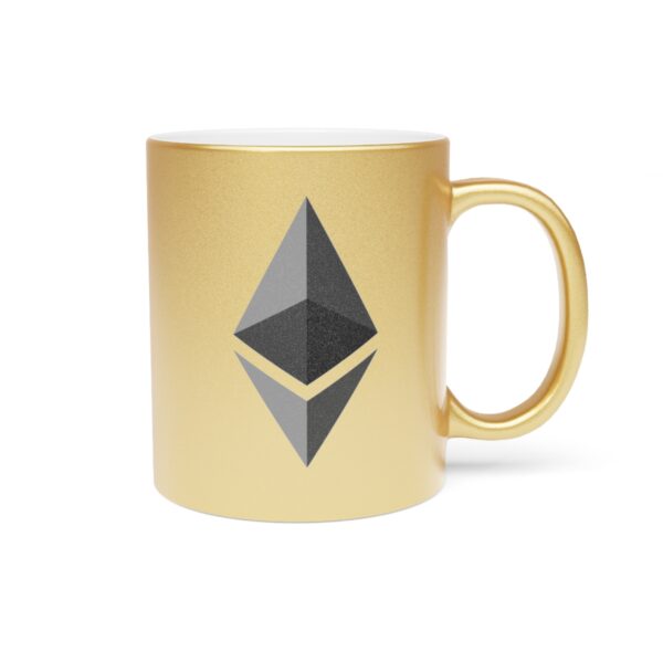 Ethereum Metallic Mug (SilverGold) - Image 8