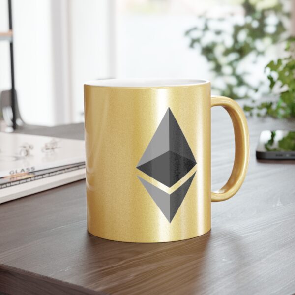 Ethereum Metallic Mug (SilverGold) - Image 10