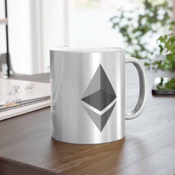 Ethereum Metallic Mug (SilverGold) - Image 5